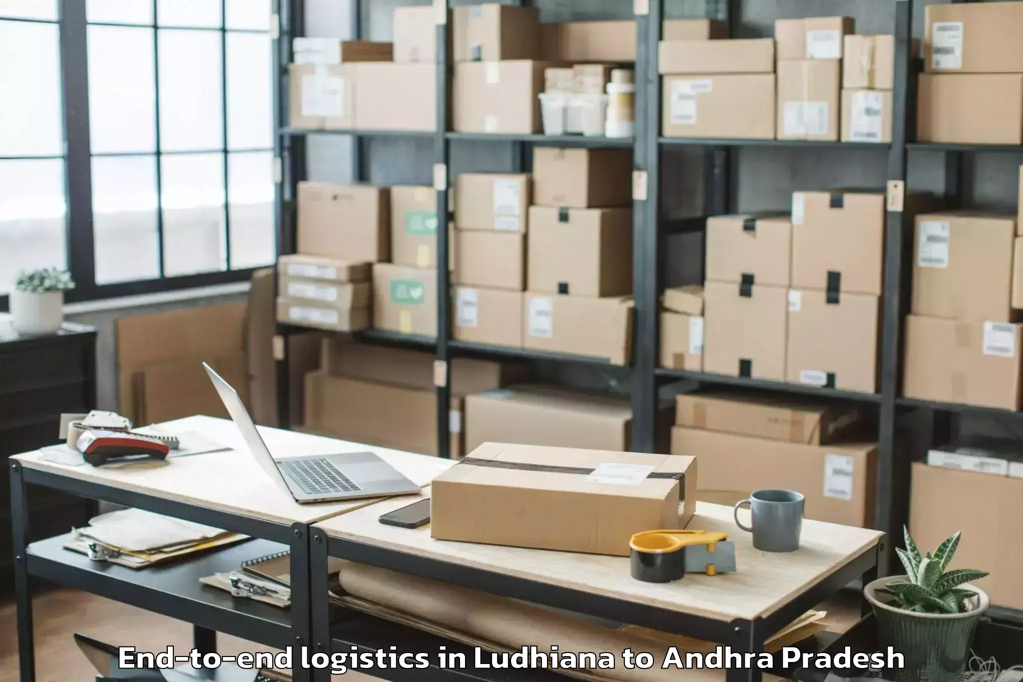 Book Ludhiana to Yadamarri End To End Logistics Online